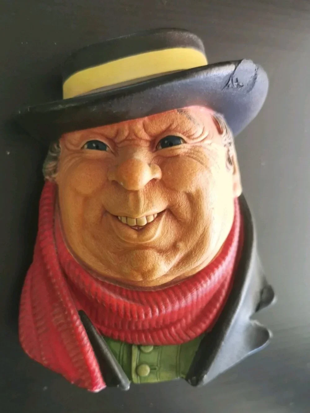 Vintage‎ 1964 Bossons Tony Weller Painted Chalkware Western Cowboy Head England
